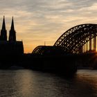 Sonnenuntergang am Kölner Dom