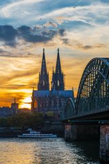 Sonnenuntergang am Kölner Dom