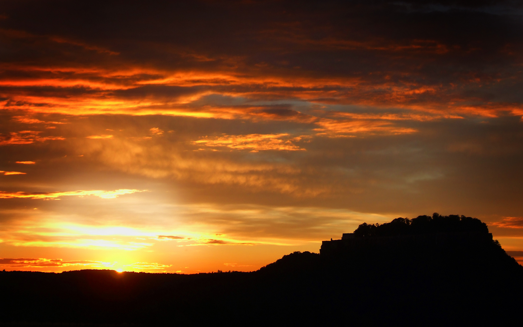 Sonnenuntergang am Königstein