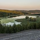 Sonnenuntergang am Kohlbachweiher auf der Halde Göttelborn