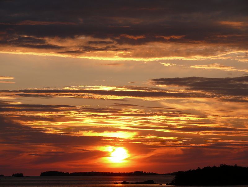 Sonnenuntergang am Kokemäenjoki V