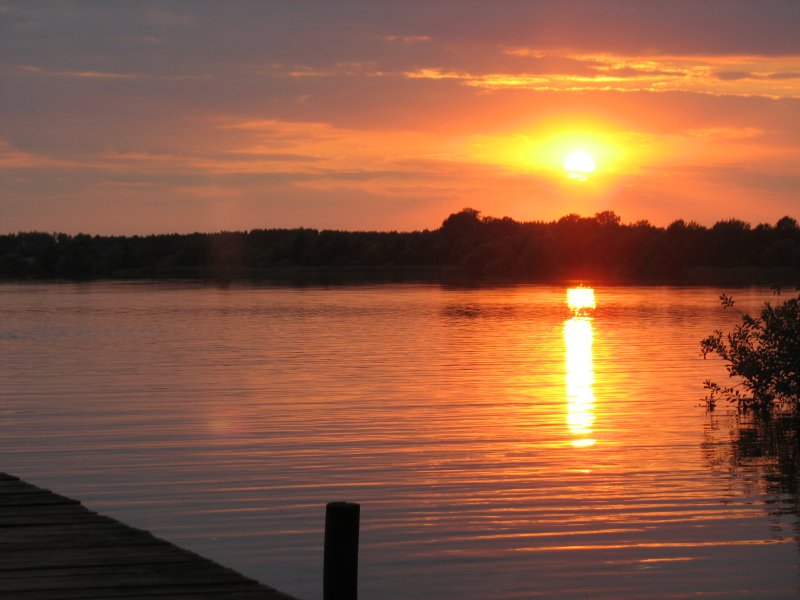 Sonnenuntergang am Krakower See