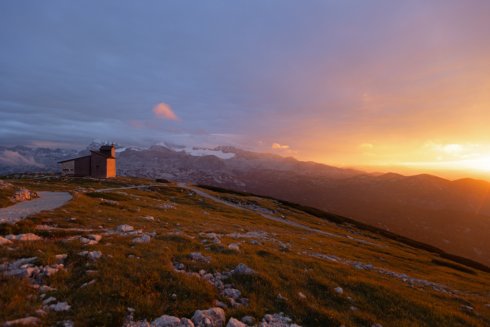 Sonnenuntergang am Krippenstein 2