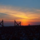 Sonnenuntergang am Krummhörn ,nähe des Pilsumer Leuchtturms