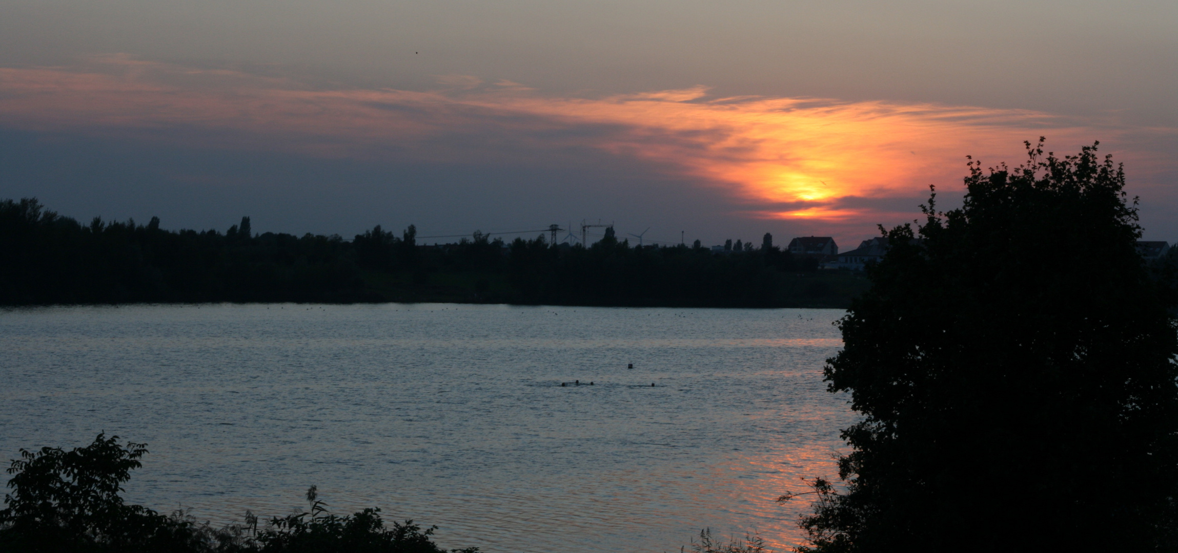 Sonnenuntergang am Kulkwitzer See