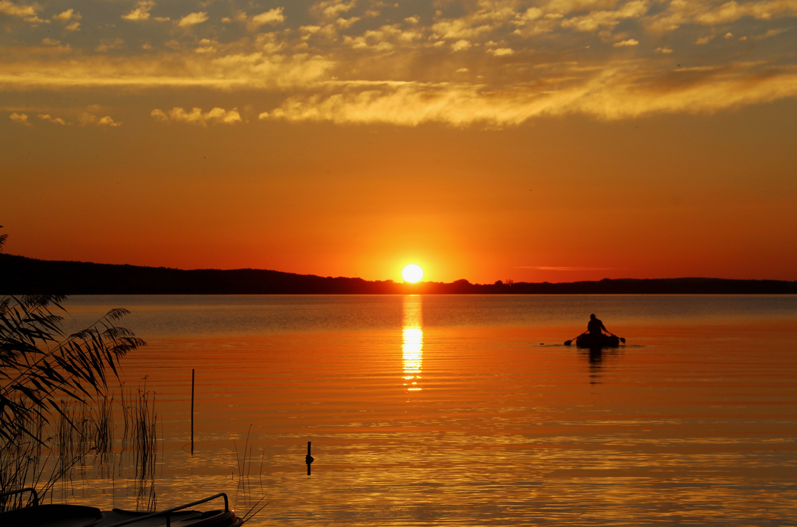 Sonnenuntergang am Kummerower See