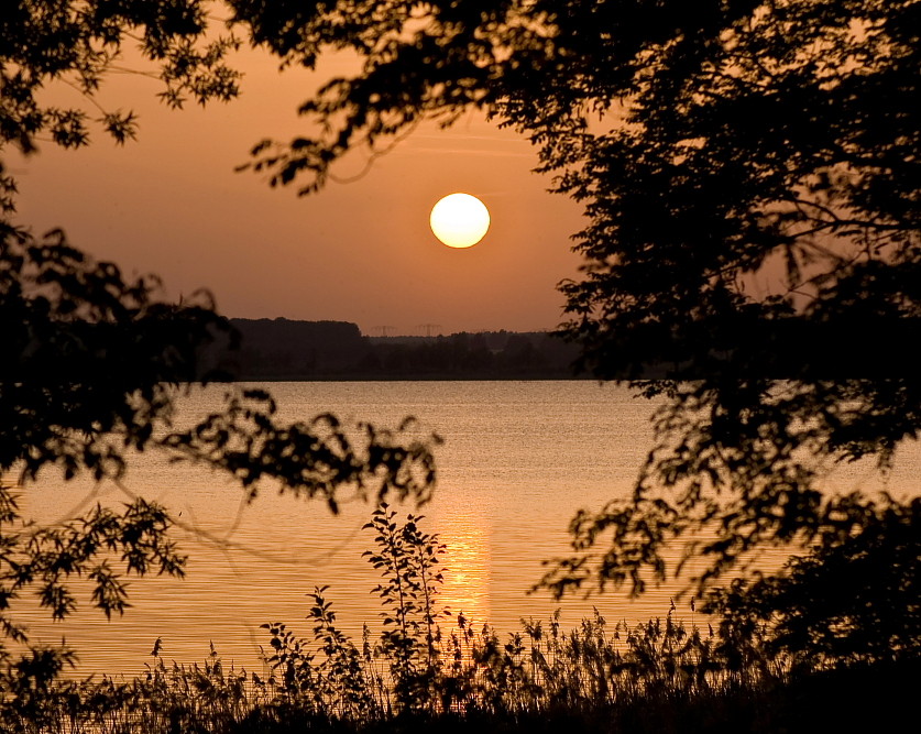 Sonnenuntergang am Kummerower See