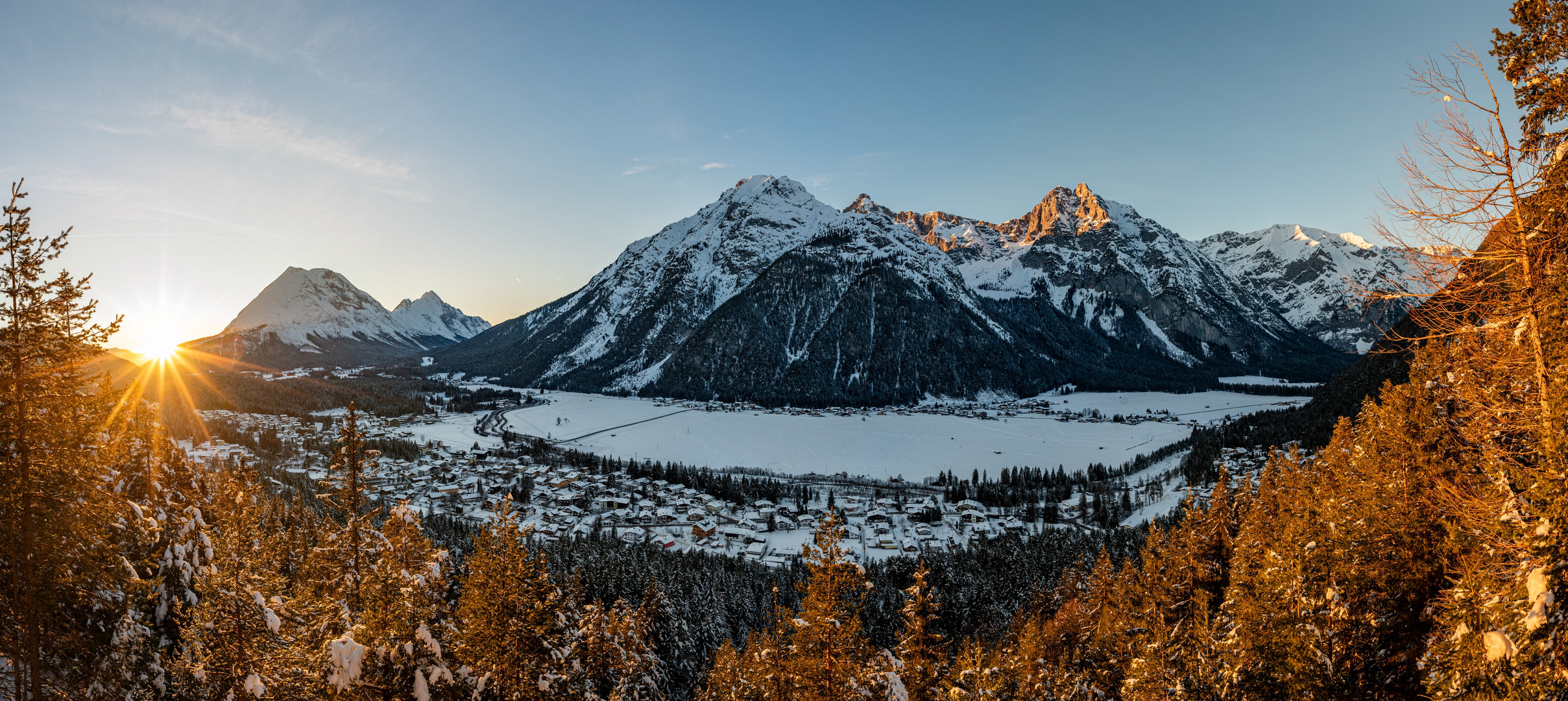 Sonnenuntergang am Kurblhang