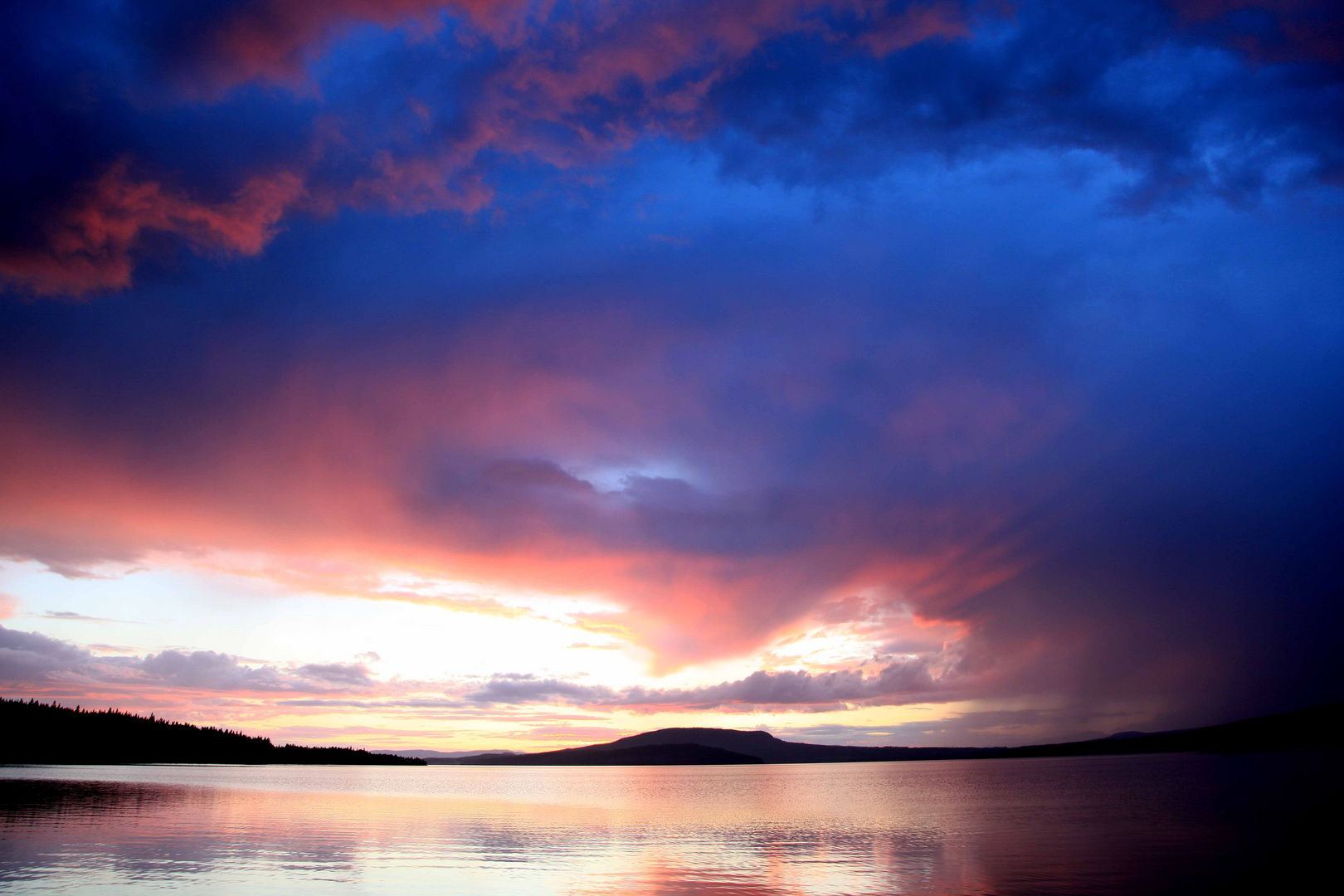 Sonnenuntergang am Kvarnbergsvattnet