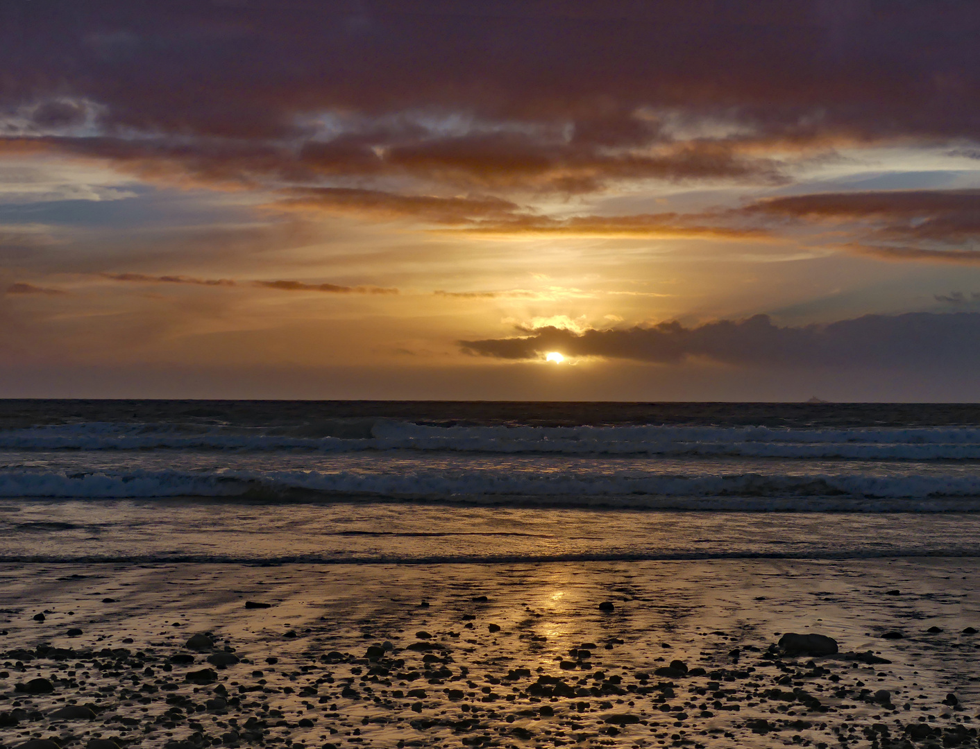 Sonnenuntergang am La Baie des Trépassés