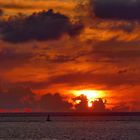 Sonnenuntergang am La  Baie des Trépassés