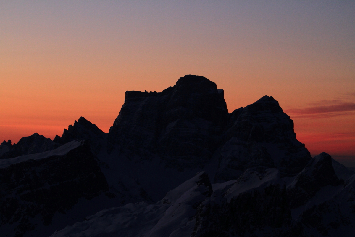 Sonnenuntergang am Lagazuoi