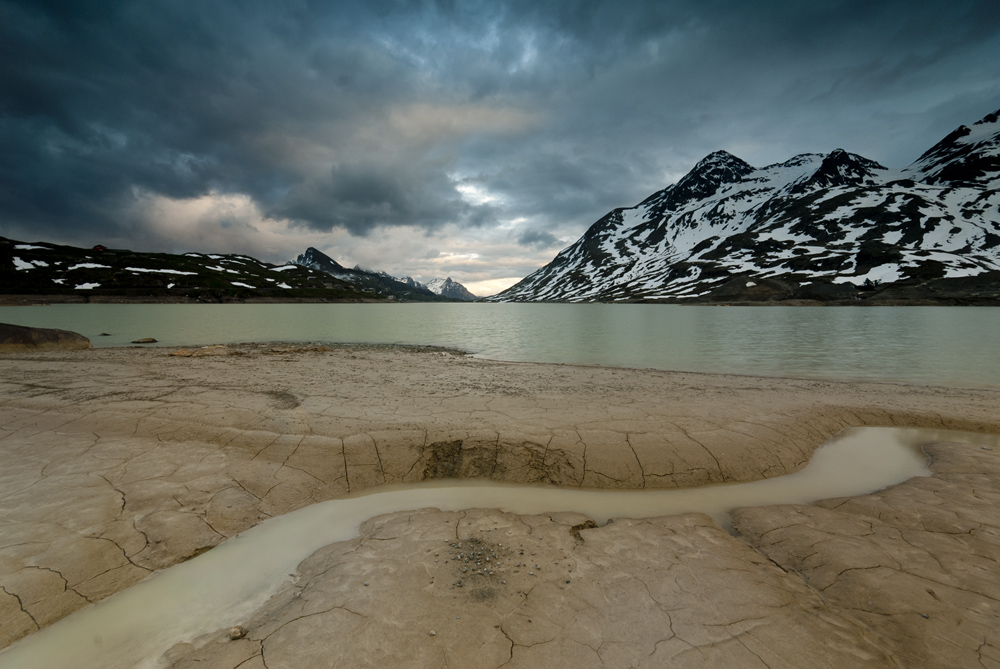 Sonnenuntergang am Lago Bianco (Berninapass)