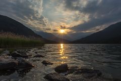 Sonnenuntergang am Lago de Mergozzo