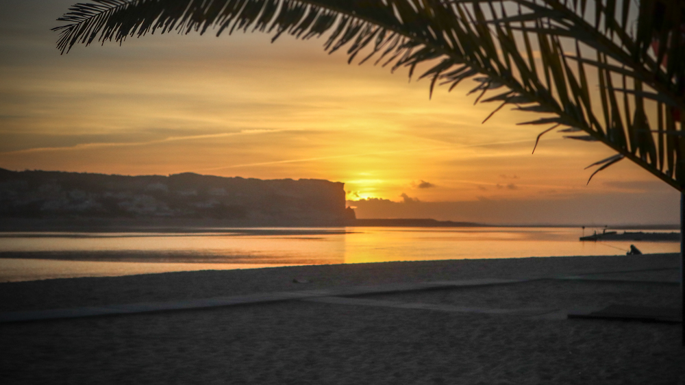 Sonnenuntergang am Lago de Obidos