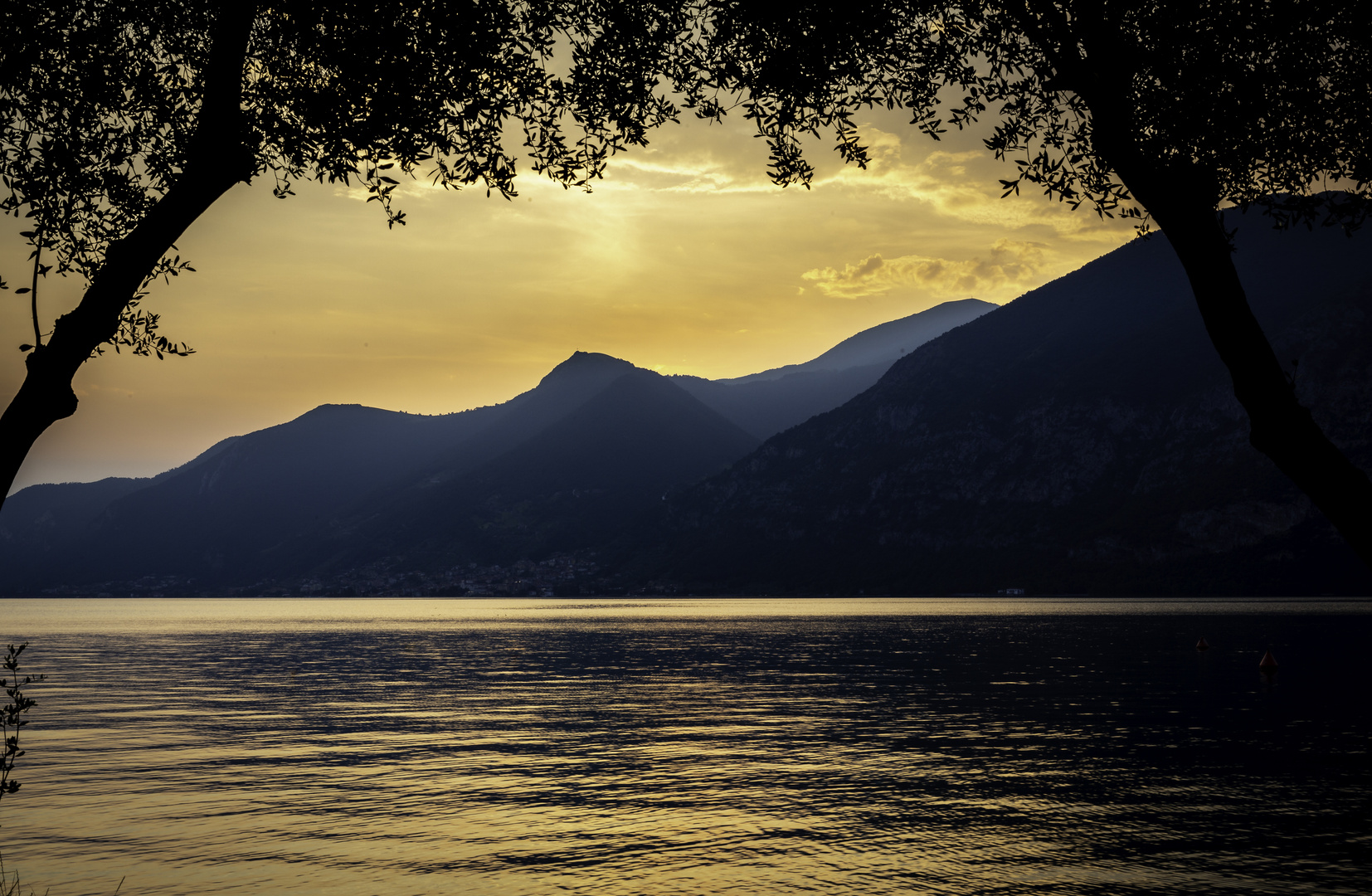 Sonnenuntergang am Lago dIseo