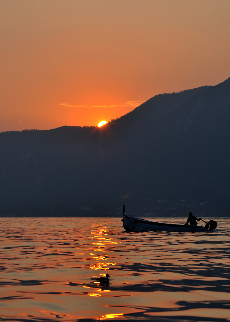 Sonnenuntergang am Lago d'Iseo