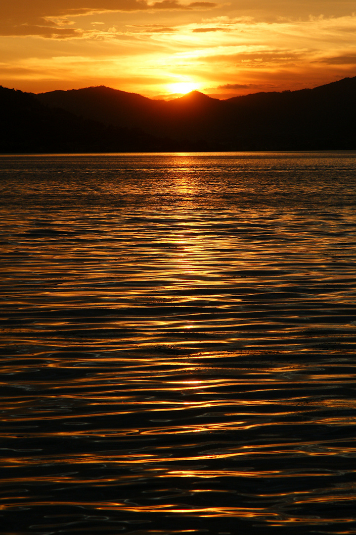 Sonnenuntergang am Lago d´Iseo