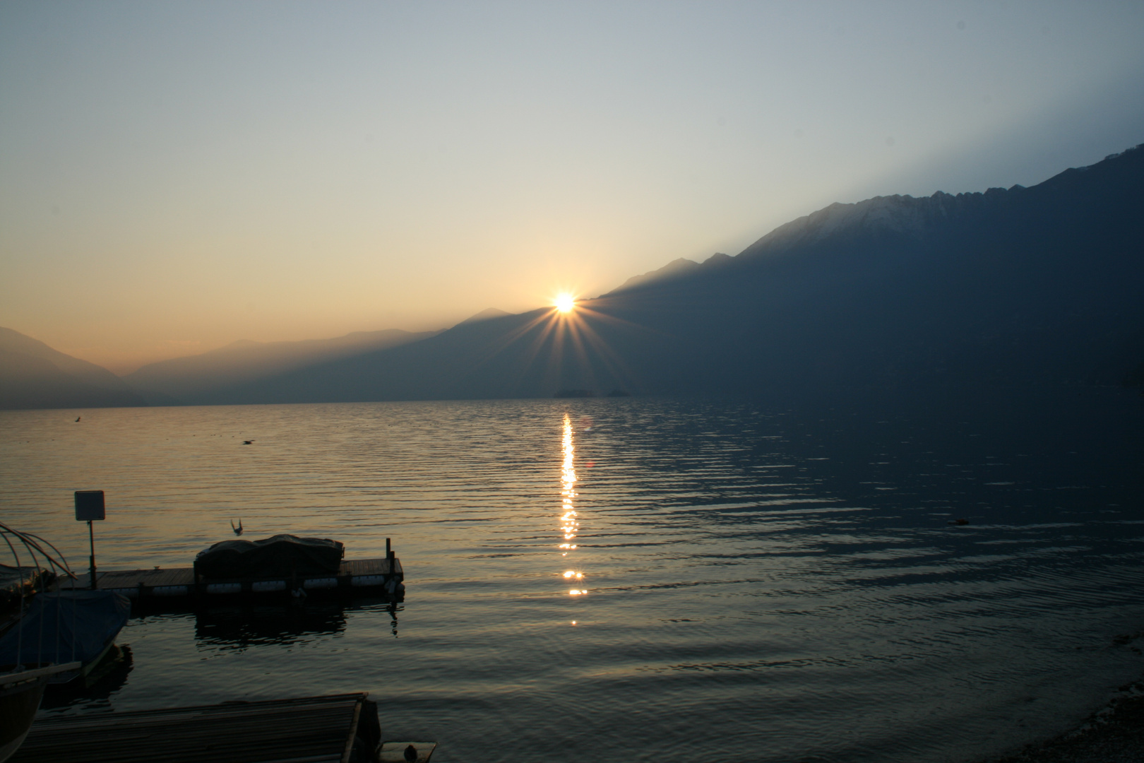 Sonnenuntergang am Lago Maggiore