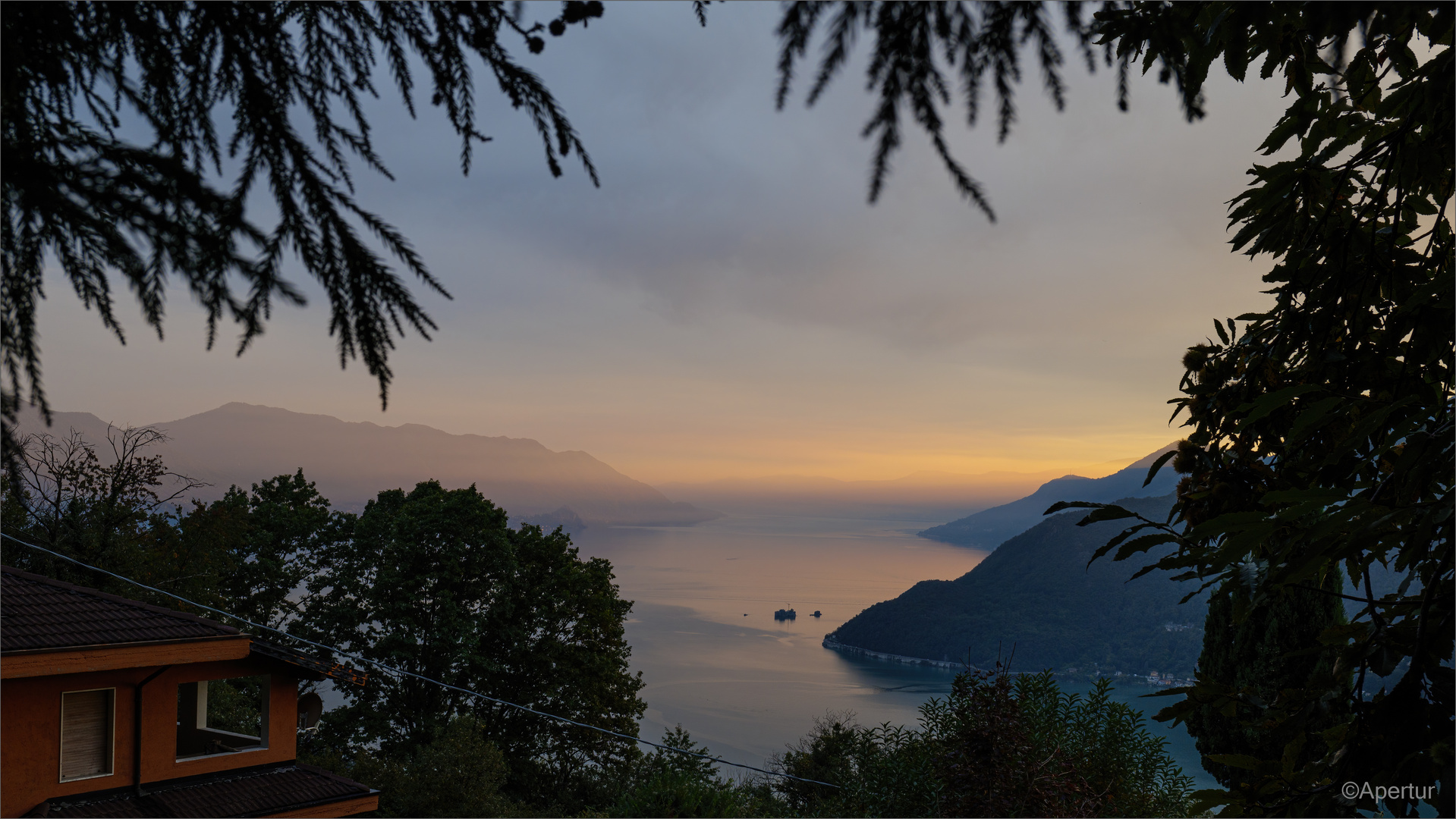 Sonnenuntergang am Lago Maggiore