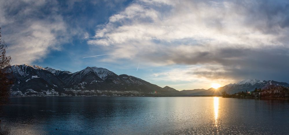 Sonnenuntergang am Lago Maggiore