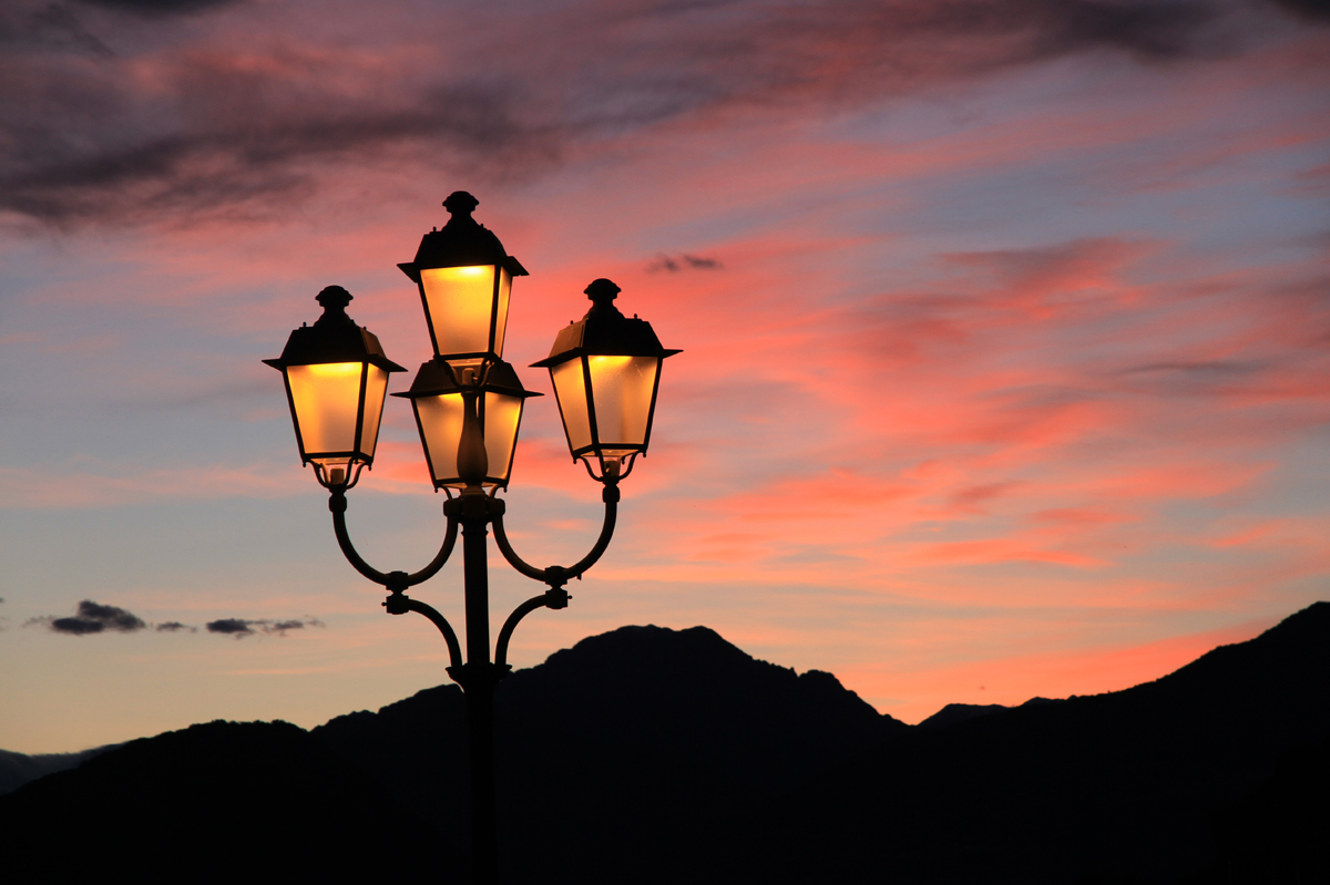 Sonnenuntergang am Lago Maggiore