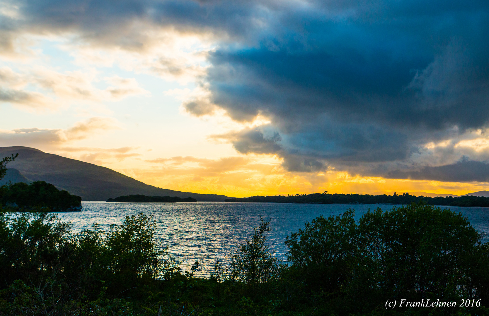 Sonnenuntergang am Lake lane - Killarney, Kerry, Irland