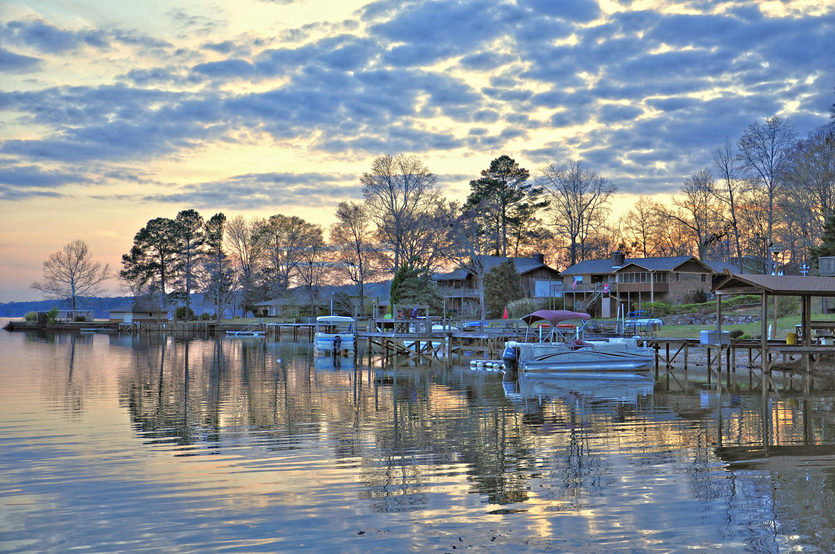 Sonnenuntergang am Lake Martin