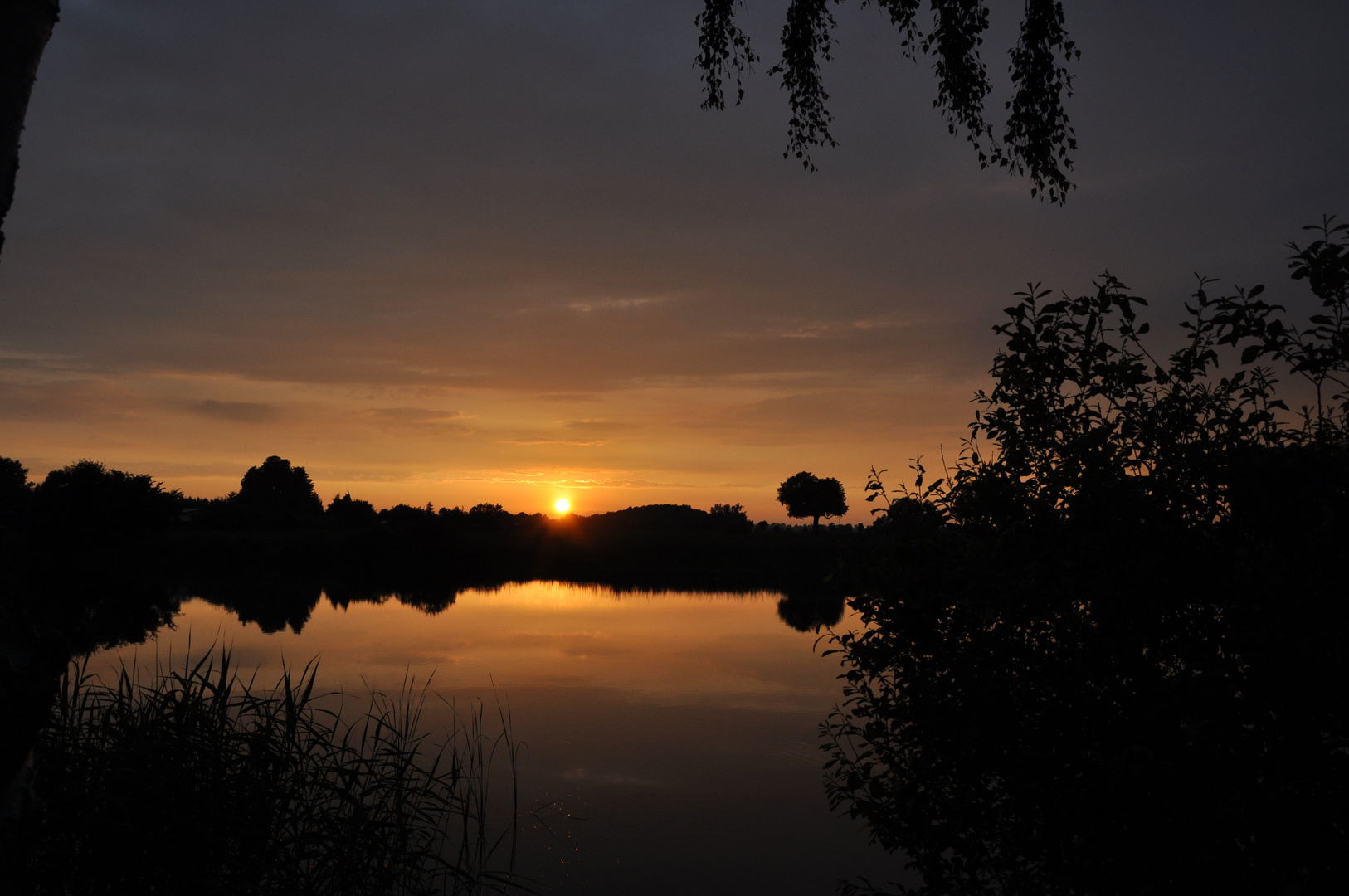 Sonnenuntergang am Langen See