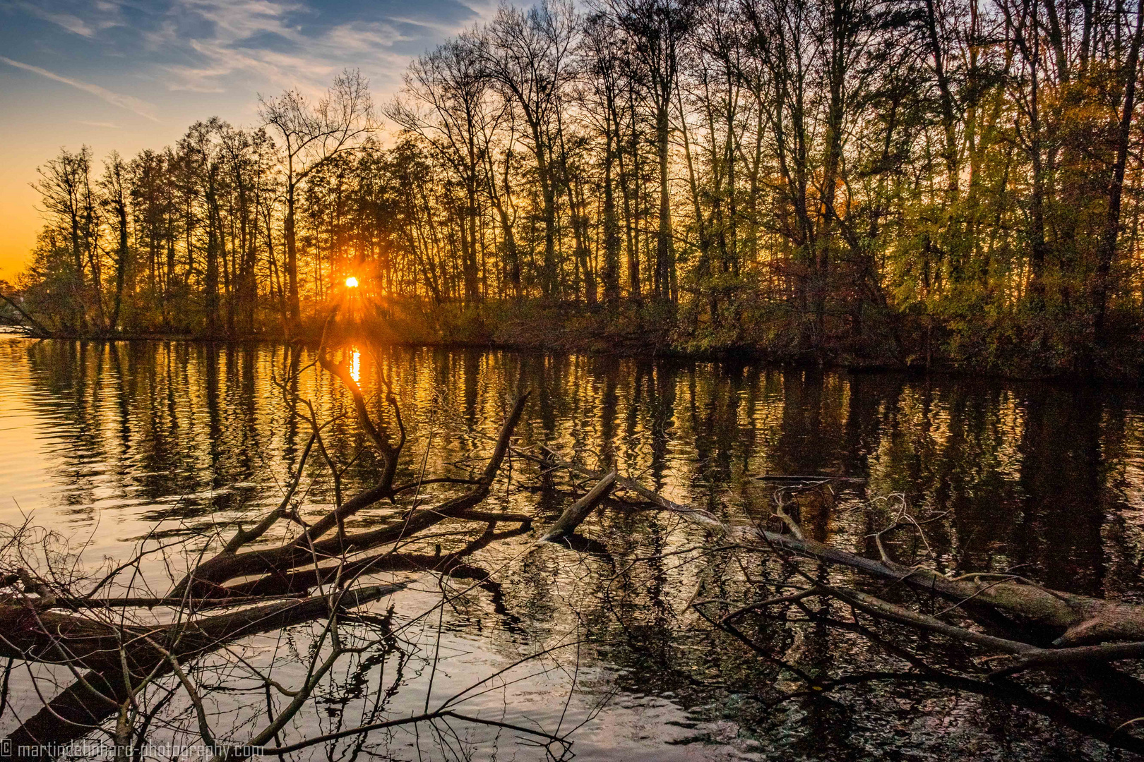 Sonnenuntergang am Langen See