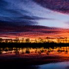 Sonnenuntergang am Langwieder See