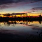 Sonnenuntergang am Langwieder See