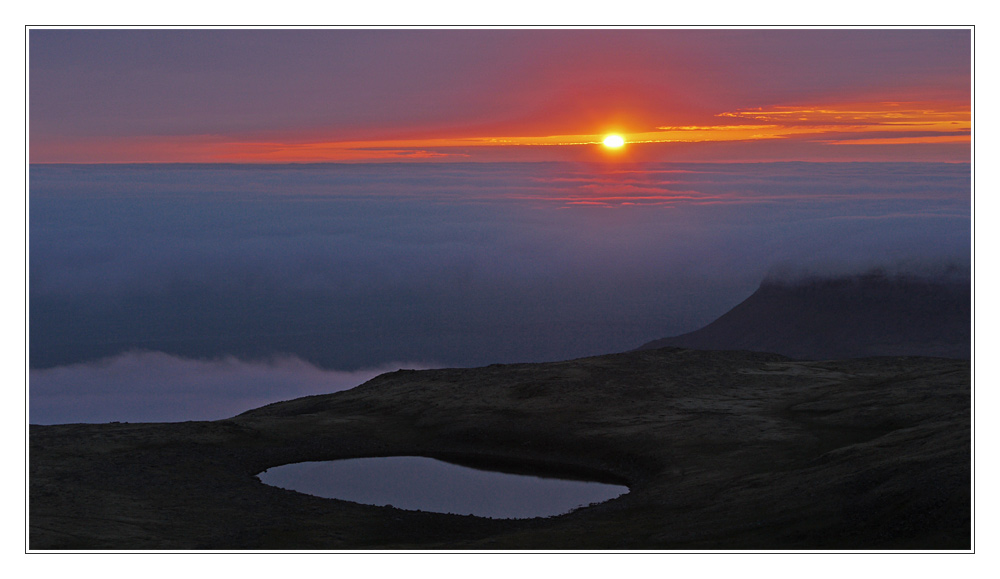 Sonnenuntergang am Látrabjarg