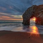 Sonnenuntergang am " Le Arch" Quiberon Sept. 2018