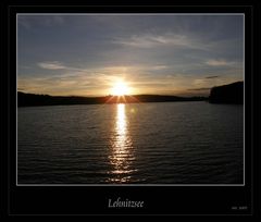 Sonnenuntergang am Lehnitzsee