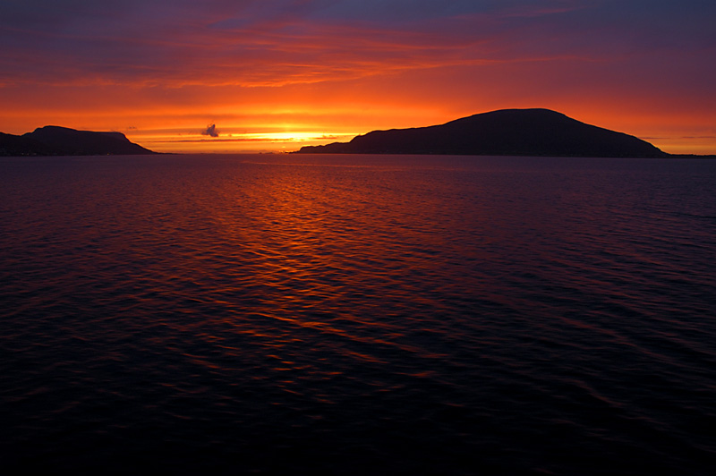 Sonnenuntergang am letzten Bordtag