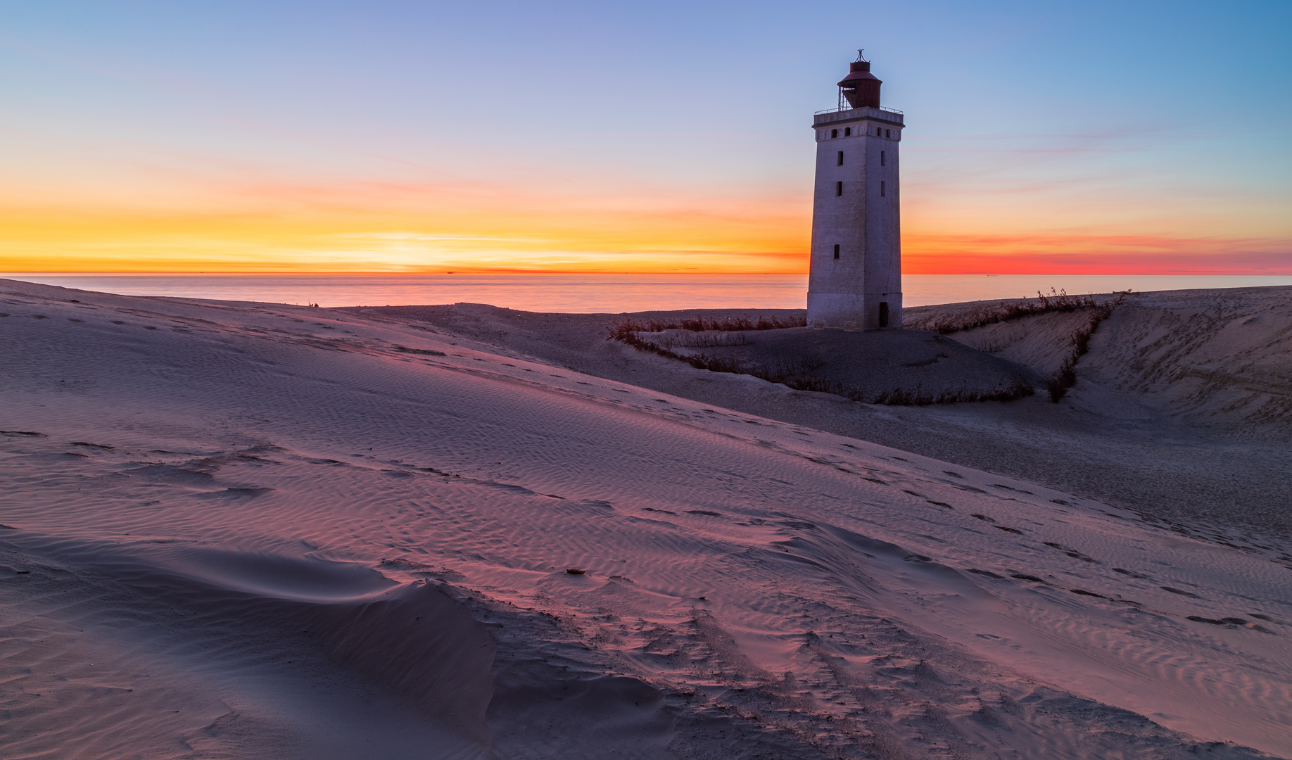 Sonnenuntergang am Leuchtturm