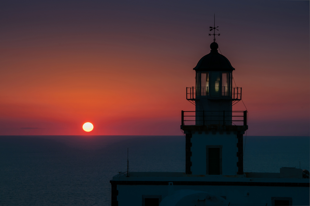 Sonnenuntergang am Leuchtturm