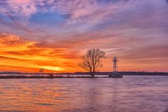 Sonnenuntergang am Leuchtturm