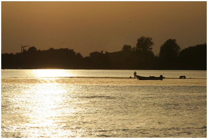 Sonnenuntergang am Lido di Jesolo