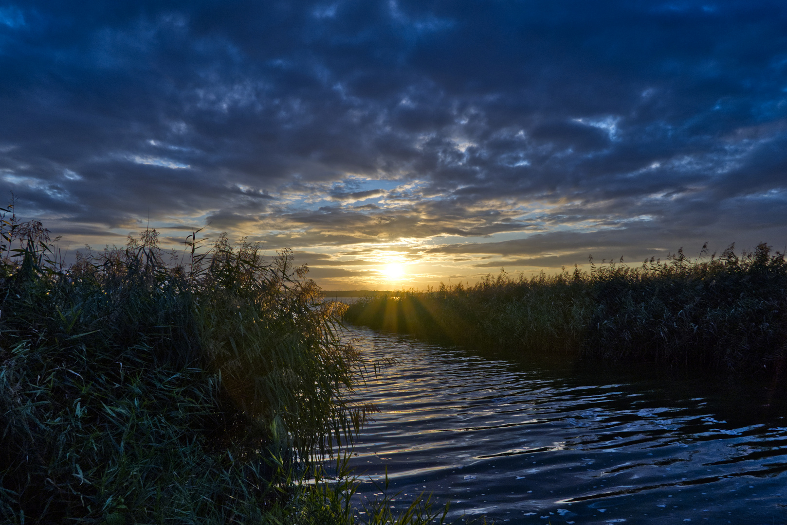 Sonnenuntergang am Lieper Winkel - Usedom