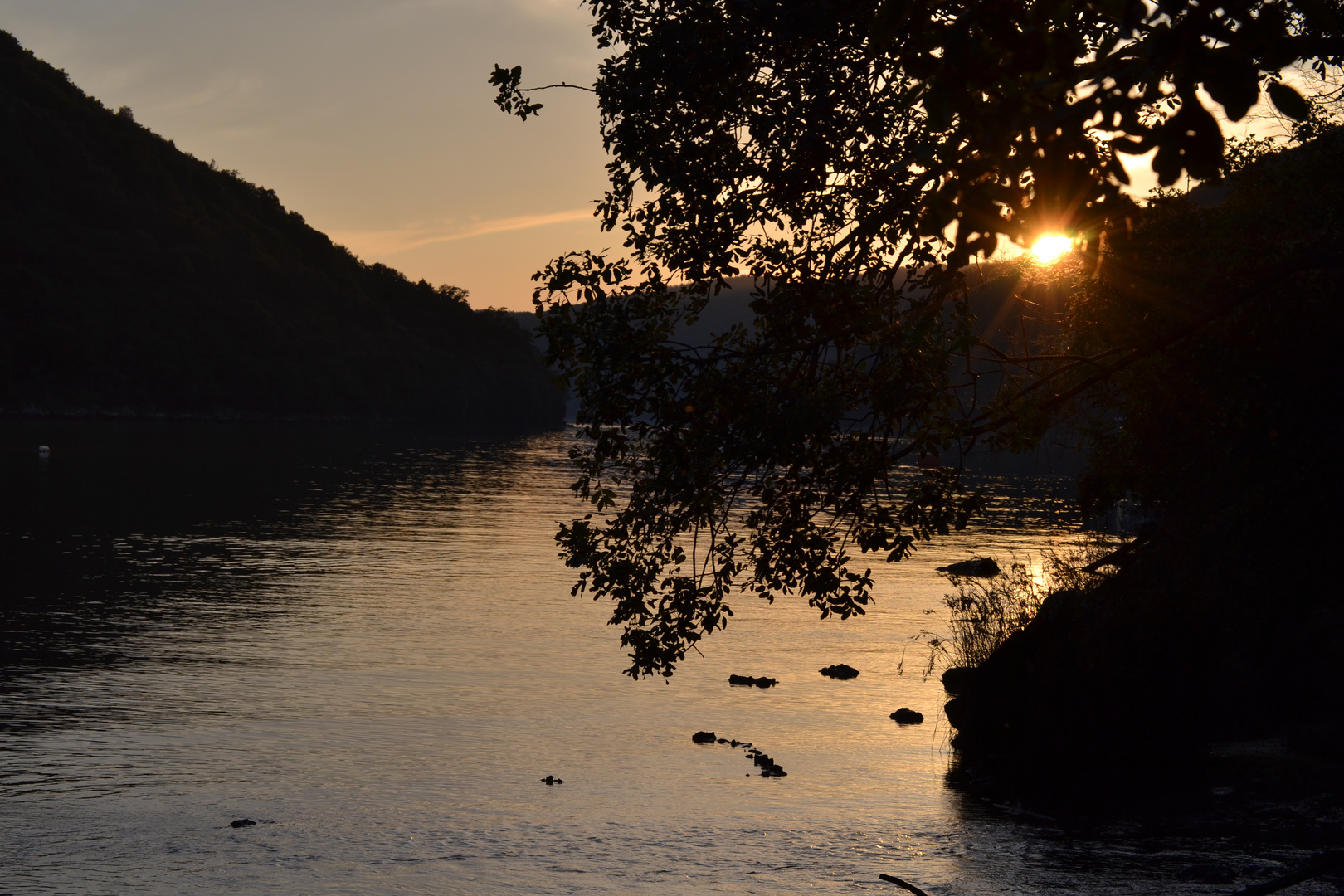 Sonnenuntergang am Limski Fjord