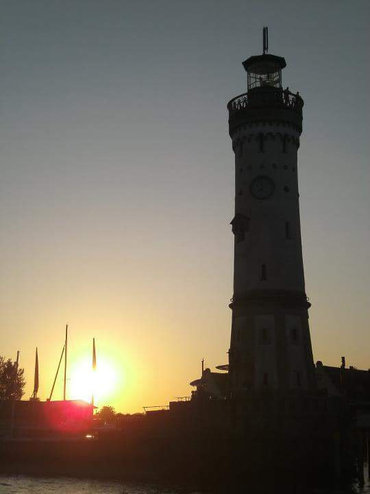 Sonnenuntergang am Lindauer Hafen