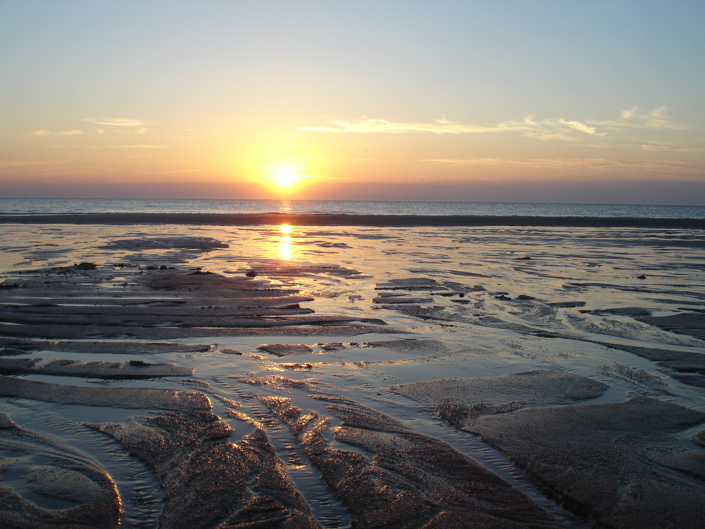 Sonnenuntergang am Lister Strand