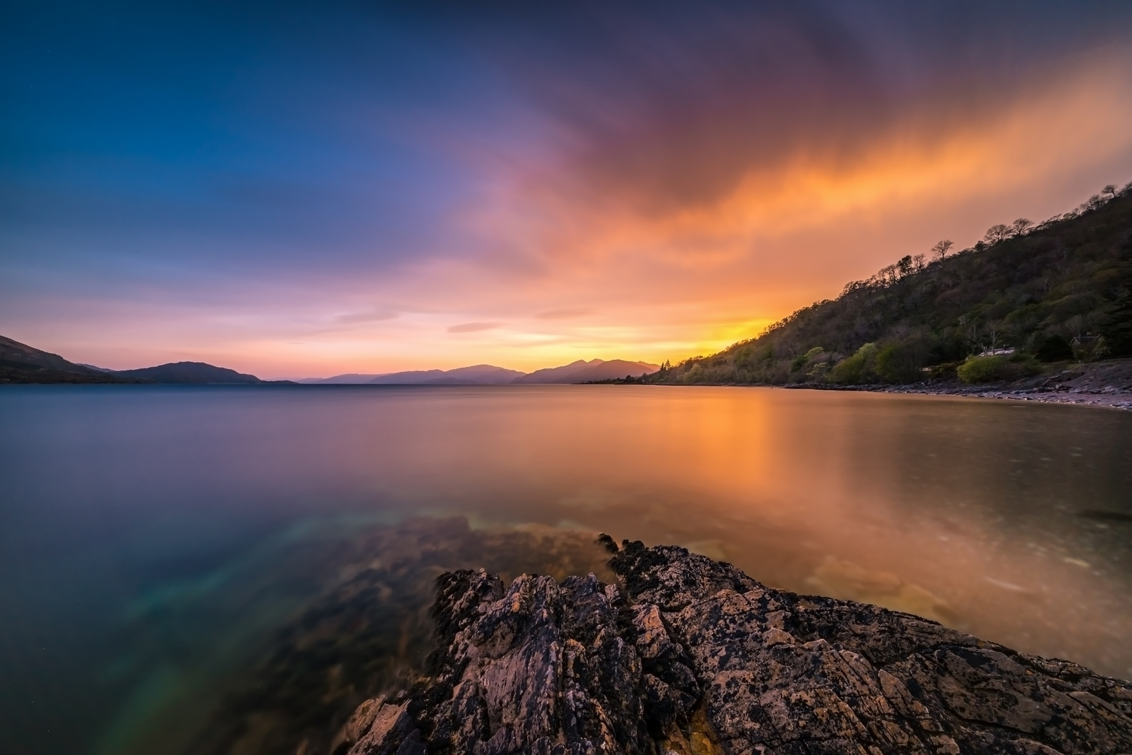 Sonnenuntergang am Loch Linnhe