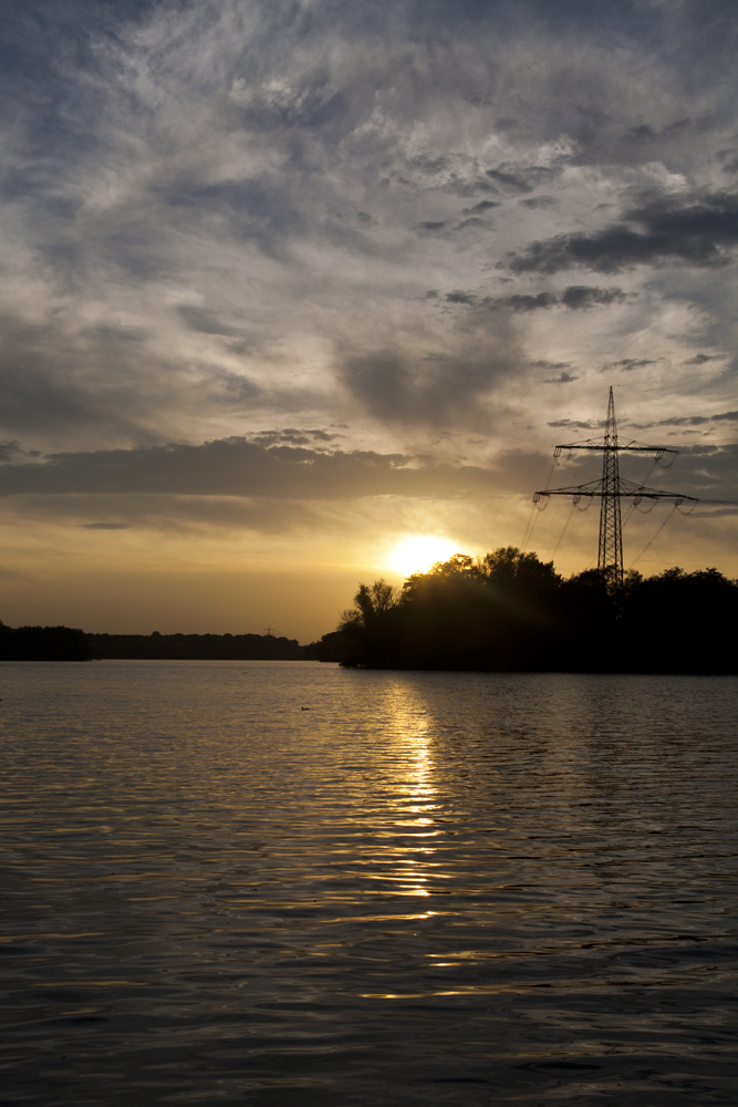 Sonnenuntergang am Lohheidersee