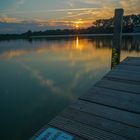 Sonnenuntergang am Lohner See
