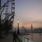 Sonnenuntergang am London Eye