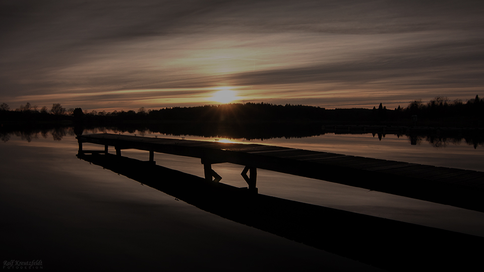 Sonnenuntergang am Losheimer See II