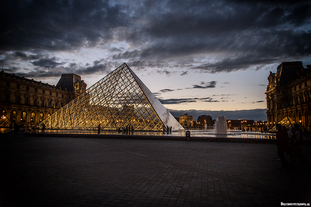 Sonnenuntergang am Louvre